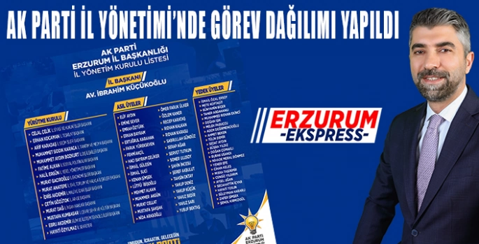 AK Parti İl Başkanlığında görev dağılımı 