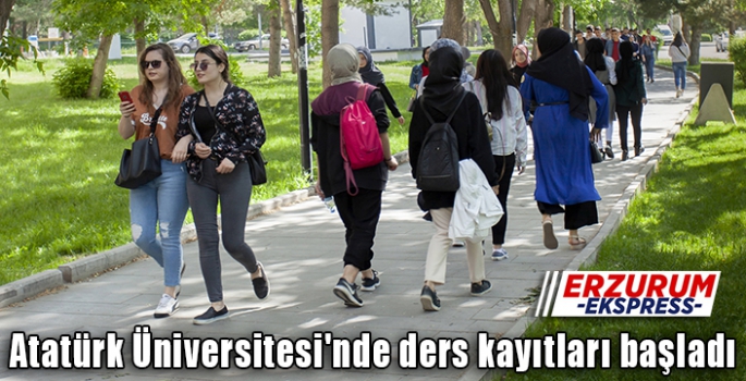 Atatürk Üniversitesi'nde ders kayıtları başladı