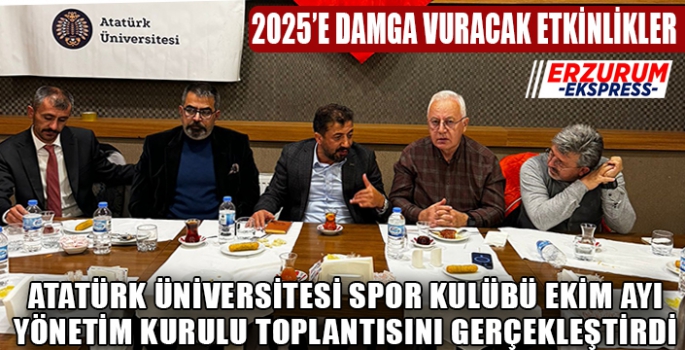 Atatürk Üniversitesi Spor Kulübü 2025'e de damgasını vuracak