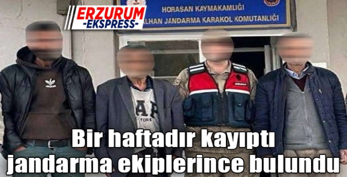 Bir haftadır, kayıp şahıs jandarma ekiplerince bulundu