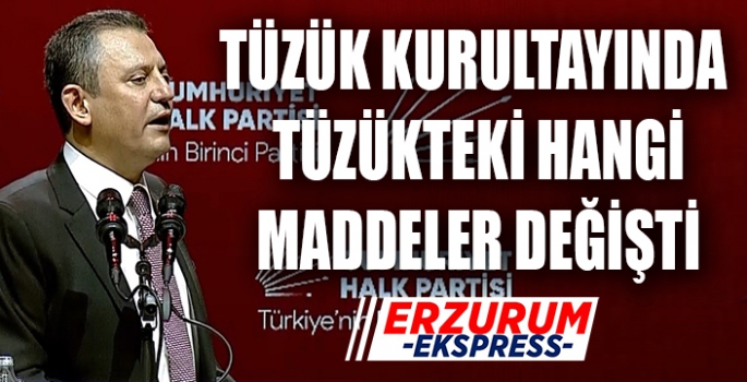 CHP tüzüğünde neler değişti? 