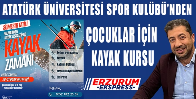 Çocuklar için ara tatilde kayak kursu