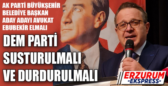 DEM PARTİ SUSTURULMALI VE DURDURULMALI 