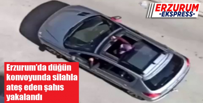 Düğün konvoyunda silahla ateş eden şahıs yakalandı