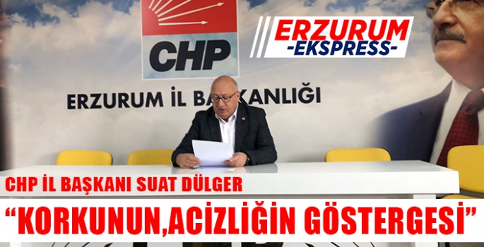 DÜLGER, ACİZLİĞİN GÖSTERGESİ 