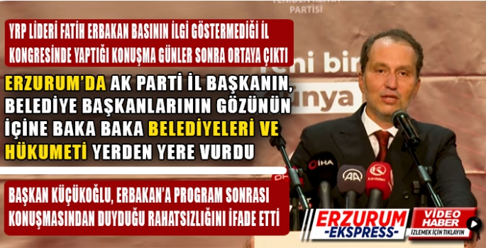 ERBAKAN ESDİ GÜRLEDİ, KÜÇÜKOĞLU KAYITSIZ KALMADI