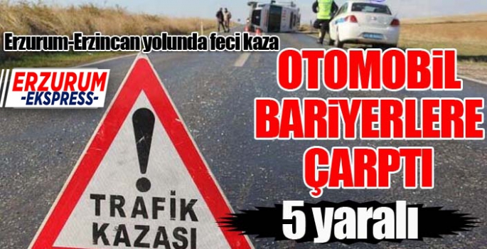  Erzincan - Erzurum kara yolunda trafik kazası, 5 yaralı