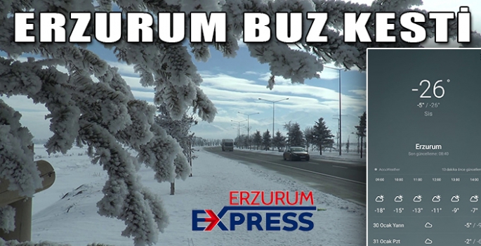  Erzurum buz kesti