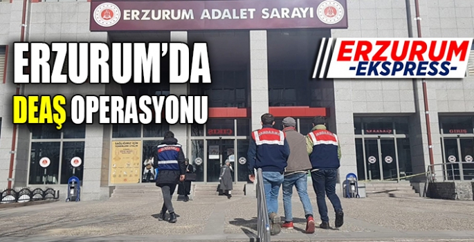 Erzurum’da DEAŞ operasyonu