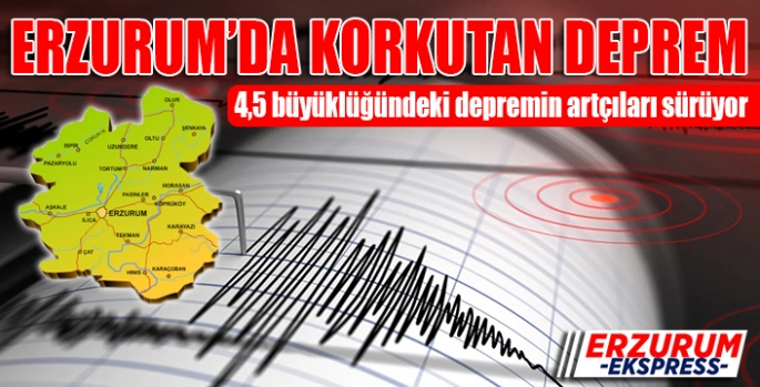 Erzurum’da korkutan Deprem 