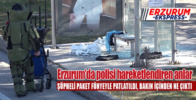 Erzurum’da polisi hareketlendiren anlar