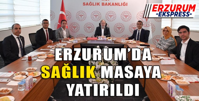 Erzurum'da sağlık masaya yatırıldı