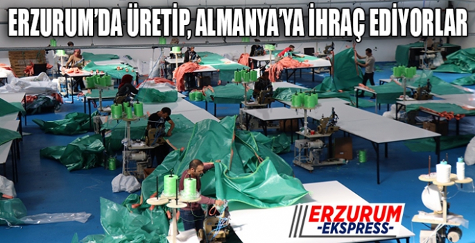 Erzurum'da üretip Almanya'ya ihraç ediyorlar