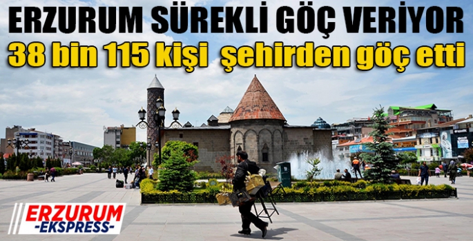 Erzurum sürekli göç veriyor