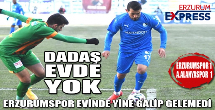 ERZURUMSPOR 1 PUANA RAZI OLDU