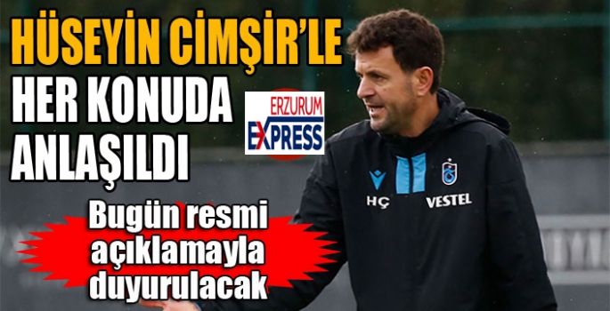 Erzurumspor Hüseyin Cimşir'le anlaştı...