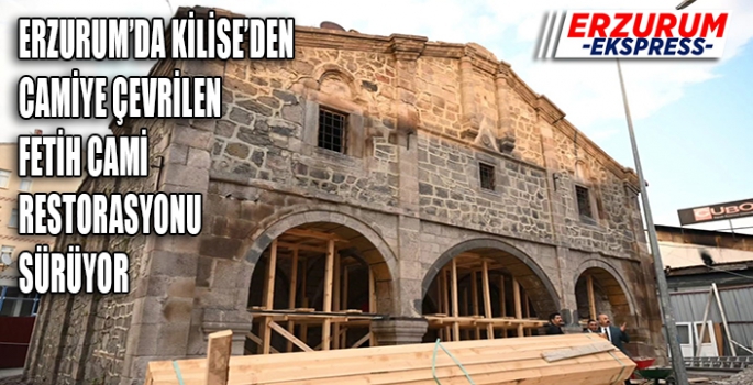 Fetih Cami restorasyonu sürüyor