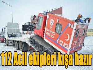 112 Acil ekipleri kışa hazır