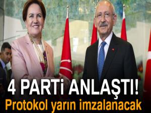 4 parti anlaştı!