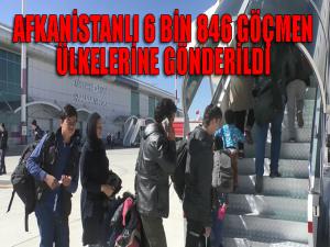  Afganistanlı 6 bin 846 kaçak göçmen ülkesine döndü 