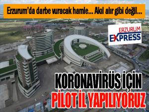 Akıl alır gibi değil! Erzurum Koronavirüs için pilot il yapılıyor!