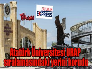 Atatürk Üniversitesi URAP sıralamasındaki yerini korudu