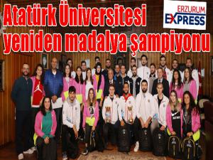 Atatürk Üniversitesi yeniden madalya şampiyonu