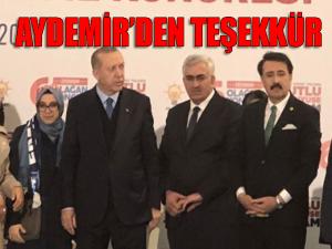 Aydemir: Teşekkürler Erzurum 