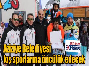 Aziziye Belediyesi kış sporu için spor kulübü hazırlığında