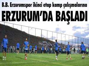 B.B. Erzurumspor ikinci etap kamp çalışmalarına başladı