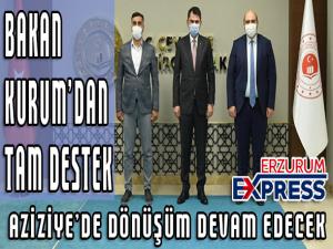 Bakan Kurumdan tam destek