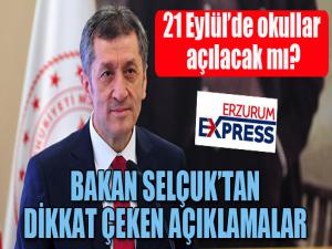 Bakan Selçuk'tan önemli açıklamalar