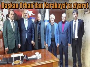 Başkan Orhandan Karakayaya ziyaret 