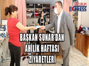 Başkan Sunardan esnafa Ahilik Haftası ziyareti