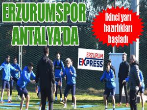 BB Erzurumspor ikinci yarı hazırlıklarını Antalyada sürdürüyor