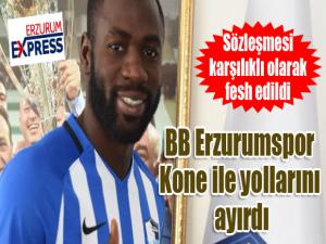 BB Erzurumspor Kone ile yollarını ayırdı