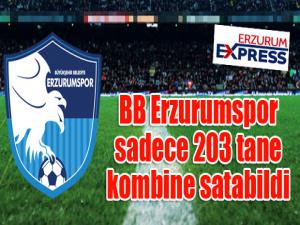 BB Erzurumspor sadece 203 tane kombine satabildi 