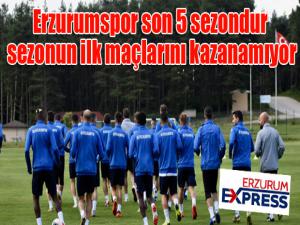 BB Erzurumspor son 5 sezondur sezonun ilk maçlarını kazanamıyor