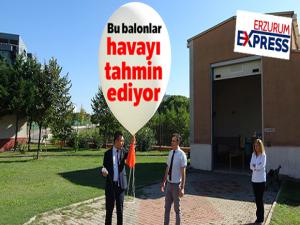 Bu balonlar havayı tahmin ediyor