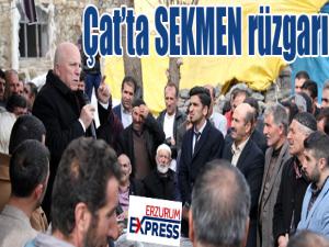 Çat İlçesinde Sekmen rüzgârı