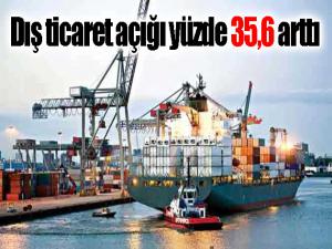 Dış ticaret açığı yüzde 35,6 arttı