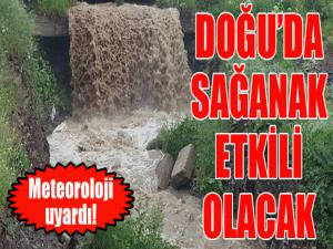 Doğu Anadolu'da sağanak etkili olacak 