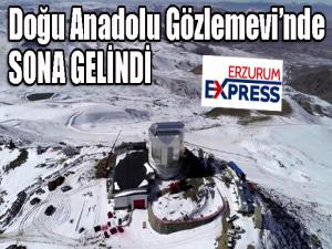 Doğu Anadolu Gözlemevinde çalışmalar devam ediyor