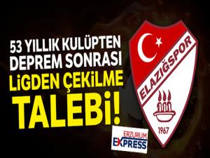 Elazığspor, ligden çekilme talebinde bulunacak