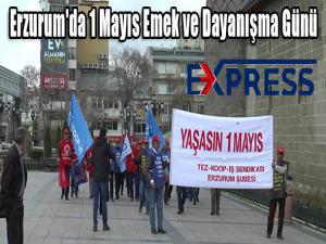  Erzurum'da 1 Mayıs Emek ve Dayanışma Günü 