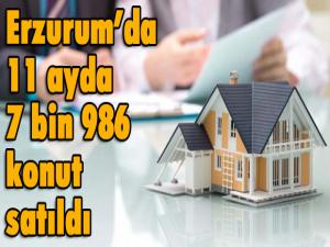 Erzurumda 11 ayda 7 bin 986 konut satıldı