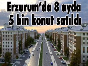 Erzurumda 8 ayda 5 bin konut satıldı