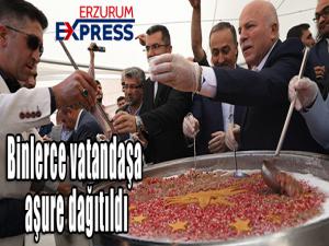 Erzurumda binlerce vatandaşa aşure dağıtıldı