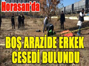 Erzurum'da boş arazide erkek cesedi bulundu