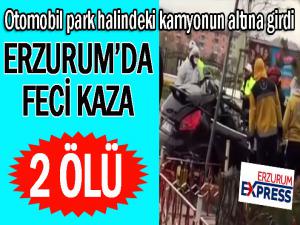 Erzurumda feci kaza: 2 ölü